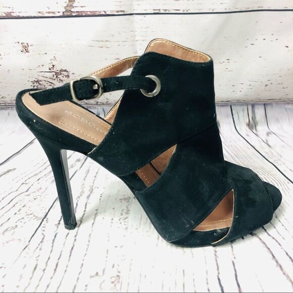 BCBGeneration Jazzmina Black Party Cut Out Heels Shoes 8 - Picture 3 of 12